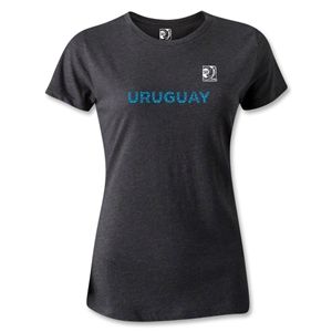 FIFA Confederations Cup 2013 Womens Uruguay T Shirt (Dark Gray)