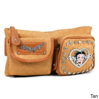 Betty Boop Rhinestone Adorned Fanny Pack With Adjustable Buckle