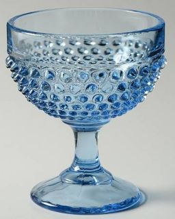 Smith Glass  Hobnail Ice Blue Champagne/Tall Sherbet   Hobnail Design On Bowl, I