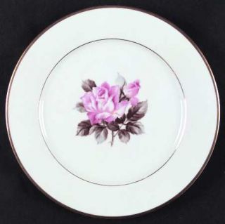 Noritake Rosetta Dinner Plate, Fine China Dinnerware   Pink Rose&Rose Bud, Inner