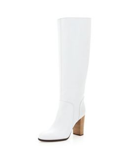 Tall Boot, White