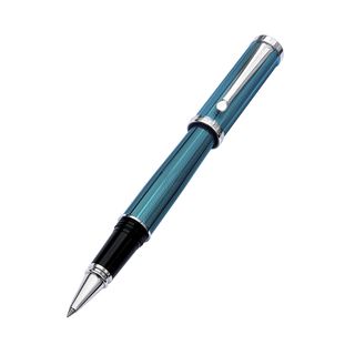 Xezo Architect Azure Metallic Blue Fine Executive Roller Pen (Black, compatible with other commercially available refillsRefillablePoint size FineSet includes Gift box, certificate, one (1) extra rollerball pen refillModel Architect Azure Blue RDimensi