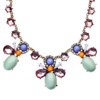 Capsule by C ra Assorted Stone and Rhinestone Necklace   Multicolor