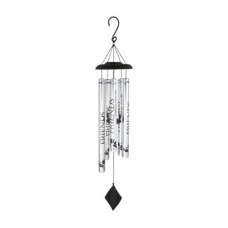Carson 40 in. Solar Sonnets Wind Chime   Friends Black   60462