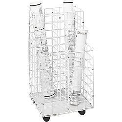 Safco Upright Four Compartment Wire Roll File (WhiteDimensions 16.25 inches wide x 30.5 inches high x 16.5 inches deep )