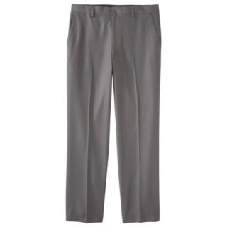 Mens Tailored Fit Microfiber Pants   Light Gray 40X30