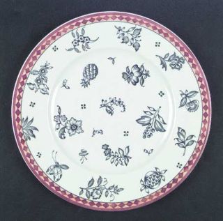 Villeroy & Boch Simla (Switch 5) Dinner Plate, Fine China Dinnerware   Red Diamo