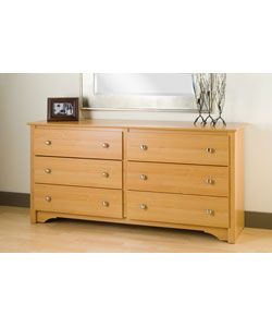 Montego Maple 6 drawer Dresser