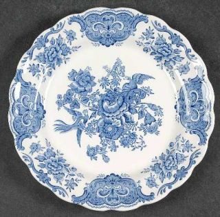 Ridgway (Ridgways) Windsor Blue Salad Plate, Fine China Dinnerware   Blue Floral