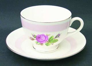 Homer Laughlin  N1580 Footed Cup & Saucer Set, Fine China Dinnerware   Egg Nauti