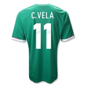 adidas Mexico 11/12 C. VELA Home Soccer Jersey