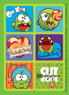 Cut the Rope Sticker Sheets