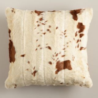 Faux Cowhide Throw Pillow   World Market