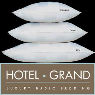 Hotel Grand Italian Check 1000 Thread Count Siberian White Down Pillow
