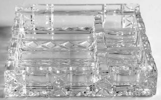 Waterford Great Barrington Executive Desk Organizer   Clear,Cut Crystal Giftware