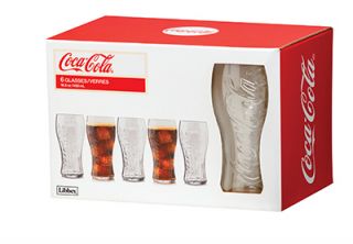 Libbey Glass 16.5 oz Coca Cola Curved Tumbler