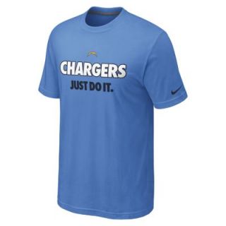 Nike Just Do It 2 (NFL San Diego Chargers) Mens T Shirt   Light Blue