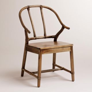 Natural Bowen Wishbone Chair   World Market