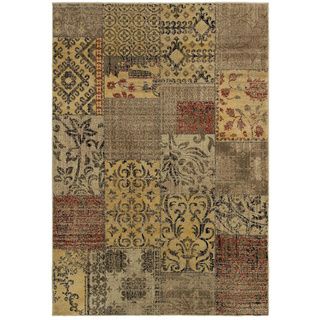 Gibraltar Multicolored Transitional Patch print Area Rug (710 X 1010)