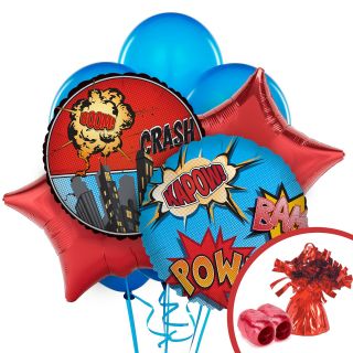 Superhero Comic Balloon Bouquet Set