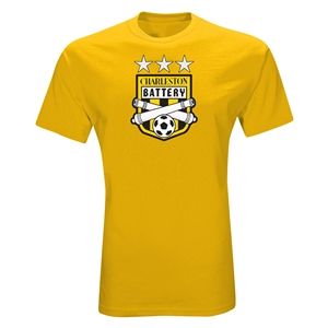 Euro 2012   Charleston Battery Three Star Soccer T Shirt (Yellow)