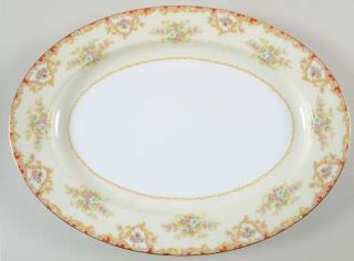 Noritake Hampton (Patent #97901) 16 Oval Serving Platter, Fine China Dinnerware