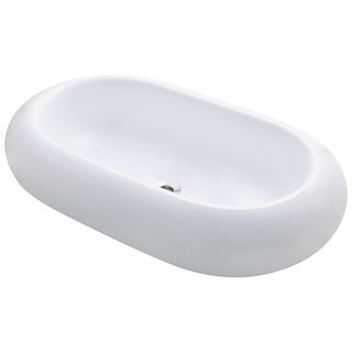 Polaris Sinks P031vw White Pillow Top Porcelain Vessel Sink