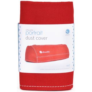 Silhouette Portrait Dust Cover red
