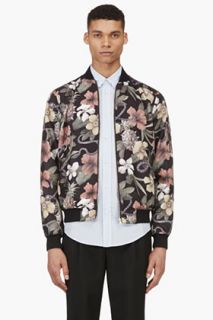 Surface To Air Olive Green Aloha Reversible Bomber Jacket