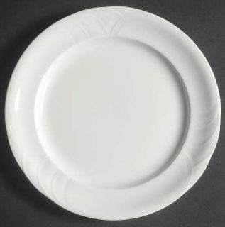 Royal Doulton Profile Salad Plate, Fine China Dinnerware   All White,Embossed Sc