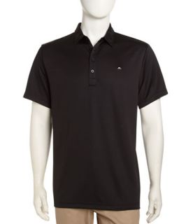 Short Sleeve Logo Golf Shirt, Black