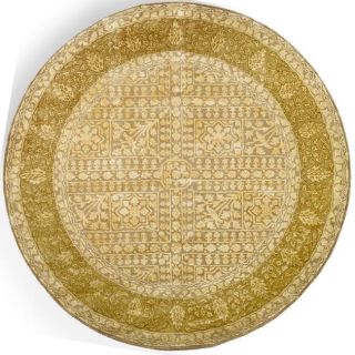 Handmade Majestic Beige/ Light Gold N. Z. Wool Rug (8 Round)