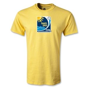 Euro 2012   FIFA Beach World Cup 2013 Emblem T Shirt (Yellow)