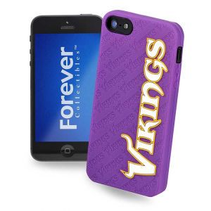 Minnesota Vikings Forever Collectibles IPHONE 5 CASE SILICONE LOGO