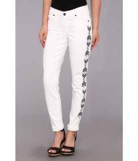CJ by Cookie Johnson Wisdom Ankle Skinny Roll Up w/ Tearing in Optic White Womens Jeans (White)