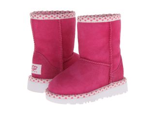 UGG Kids Classic Short Hearts Girls Shoes (Pink)