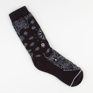 Vata Womens Crew Socks Black/White One Size For Women 241105125