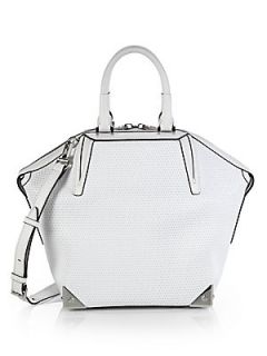 Alexander Wang Emile Perforated Leather Satchel   Cellophane