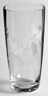 Rosenthal Quince 10 Oz Flat Tumbler   Stem 2000, Gray Cut Flowers & Leaves