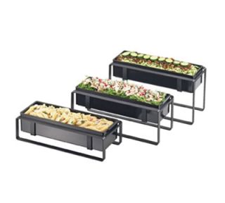 Cal Mil Cater Choice Display Frame Only   15 1/2x6 1/2x3 3/4, Black