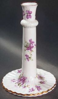 Hammersley Victorian Violets Tall Candlestick, Fine China Dinnerware   Bunches O