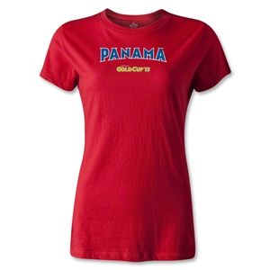 hidden CONCACAF Gold Cup 2013 Womens Panama T Shirt (Red)