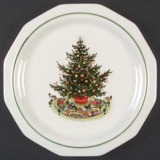 Pfaltzgraff Christmas Heritage Dinner Plate, Fine China Dinnerware   Multisided,