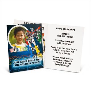 Voltron Force Personalized Invitations