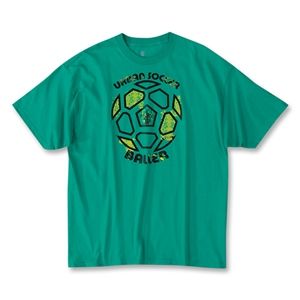 hidden The Worlds Game Soccer T Shirt (Green)