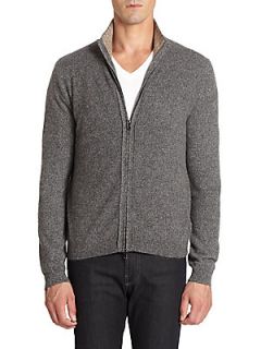 Cashmere Zip Front Sweater