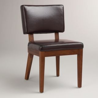 Espresso Bonded Leather Sophia Chairs, Set of 2   World Market