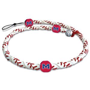 Mississippi Rebels Game Wear Frozen Rope Necklace