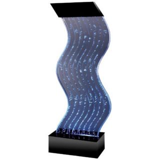 Water Panel Wave Floor Fountain Multicolor   WP   1W, Large