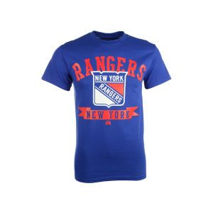 New York Rangers Majestic NHL Tape To Tape T Shirt